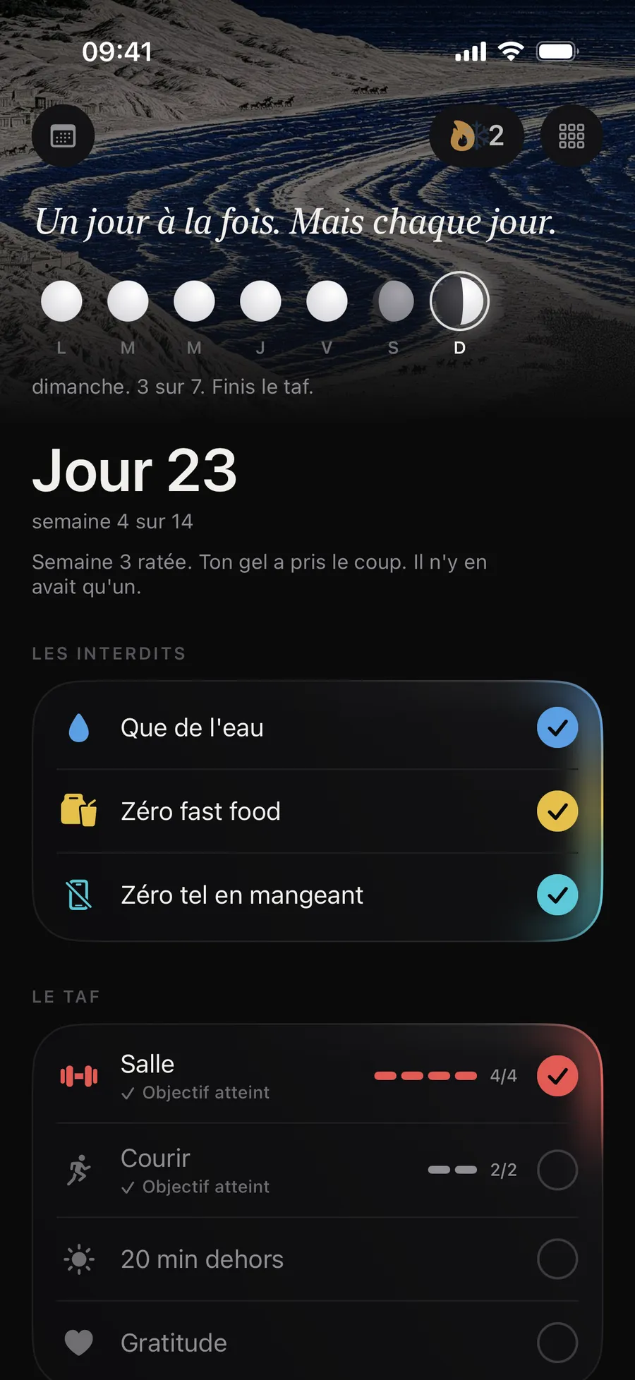 L’accueil de Winterarc au jour 23 : « T’as dit 90 jours. Prouve-le. » et les règles du jour